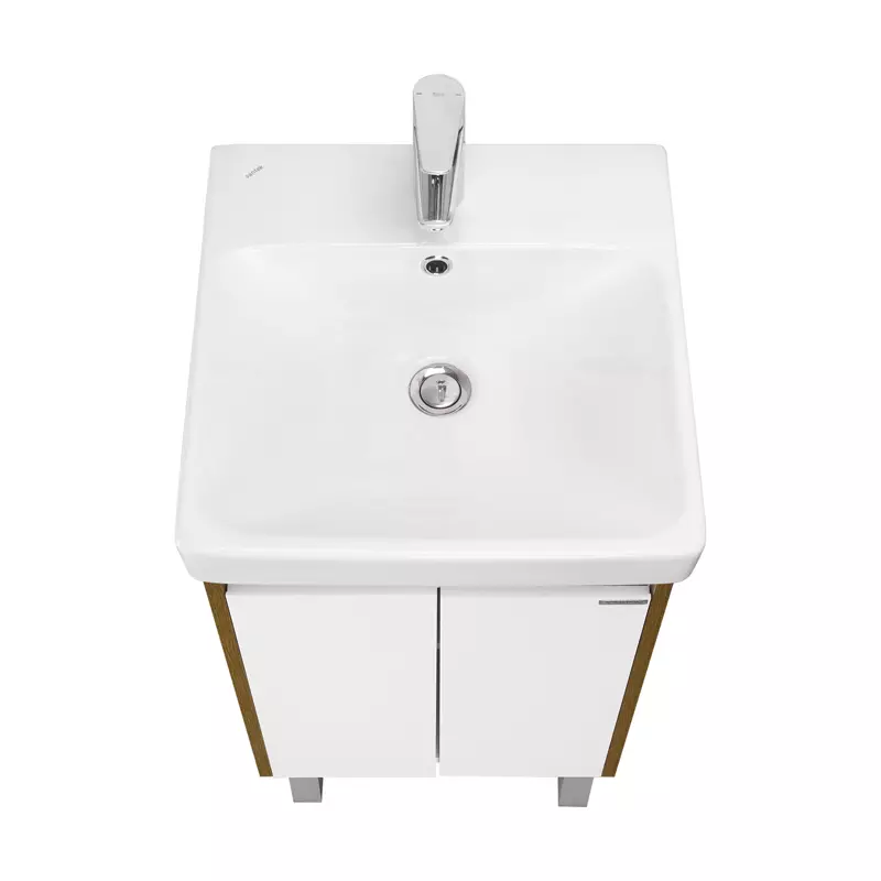 Комплект мебели Aquaton Сканди Doors 45 белый - светлое дерево - 8