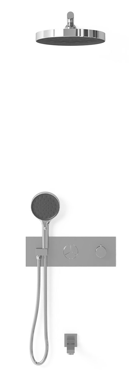 Душевой комплект Vincea Inspire с термостатом хром VSFW-432TI2CH - 1
