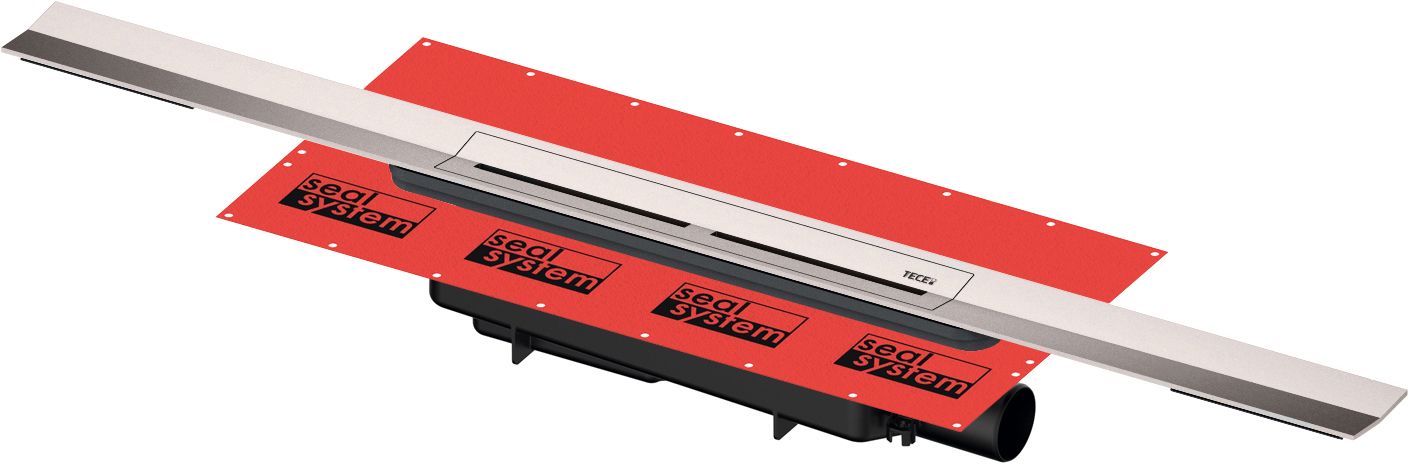 Душевой лоток Tece Drainprofile с решеткой хром сатинированный 670800 - 0