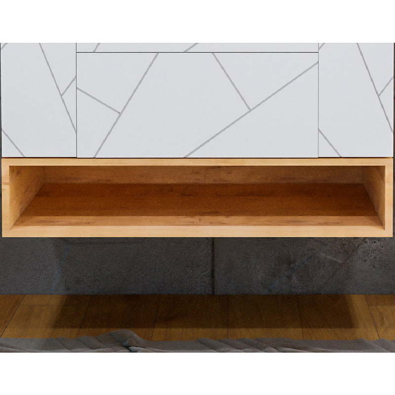 Ниша для тумбы Бриклаер Кристалл 100 дуб бунратти  4627125415869 - 0