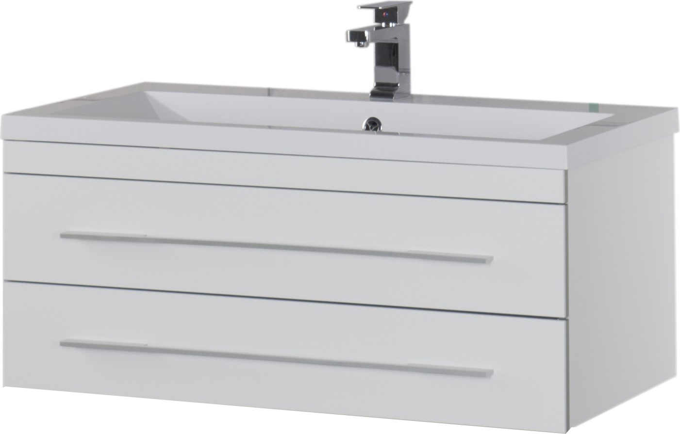 Тумба с раковиной Aquanet Верона 100 подвесная белая 175382 - 4