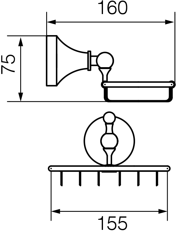 Мыльница Veragio Gialetta VR.GIL-6452.BR бронза - 2