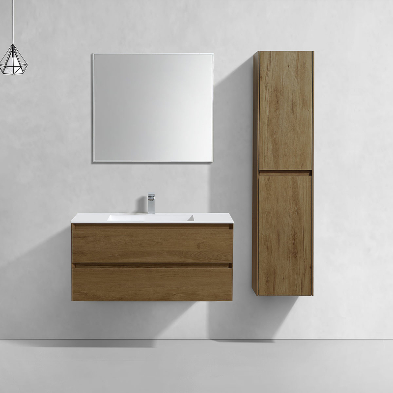 Тумба под раковину Vincea Luka 100 2 ящика темное дерево VMC-2L100TO - 3