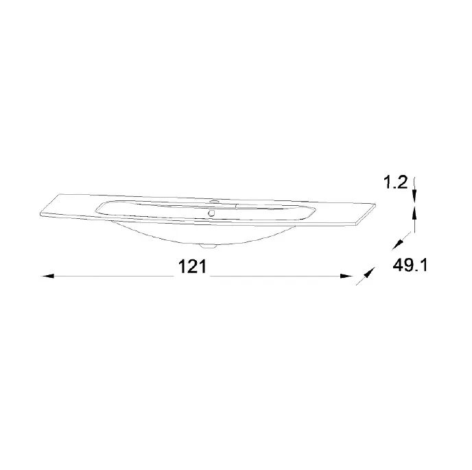 Раковина мебельная Jacob Delafon Nona 120 серый матовый EB1886RU-DE4 - 2