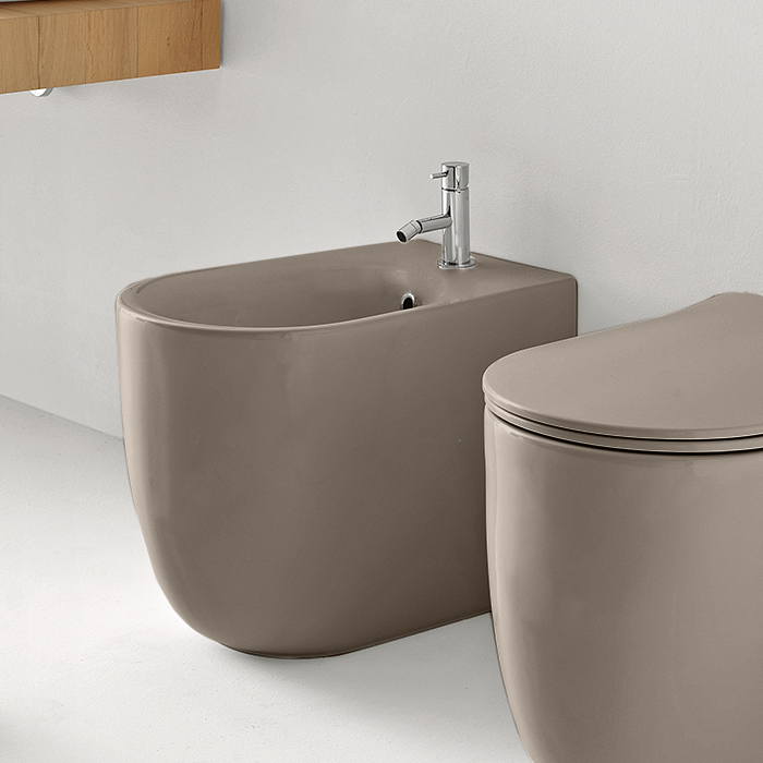 Биде напольное Kerasan Nolita бежевый матовый  532081*1 - 0