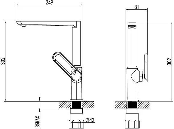 Смеситель Bien Hermes BE11009408 для кухонной мойки - 1