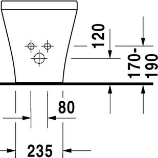 Биде напольное Duravit DuraStyle 228310 2283100000 - 4