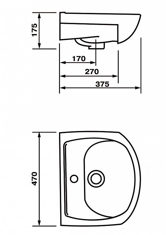 Тумба с раковиной Onika Коралл 47 белый - 6