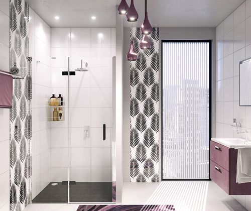 Душевая дверь в нишу Wasserkraft Aller 10H05LB black matt, 120 см 10H05LBLACK MATT - 2