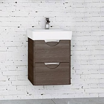 Тумба под раковину Aquaton Сильва 50 темное дерево 1A211701SIW50 - 3