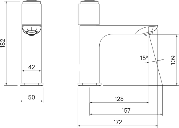 Смеситель Iddis Slide для раковины, белый SLIWTBTi01 - 10