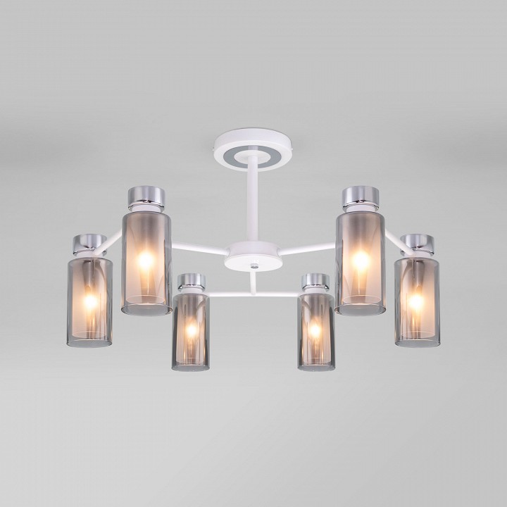 Люстра на штанге Eurosvet Amado 70115/6 белый - 0