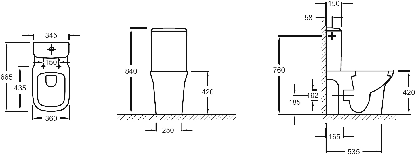 Бачок для унитаза Jacob Delafon Vox ETM212-00 - 3