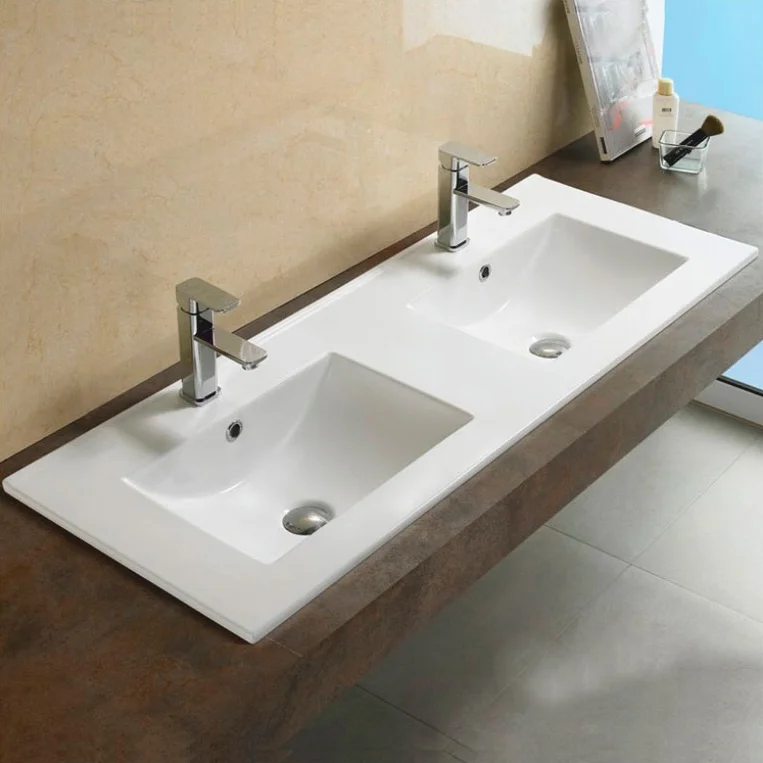 Раковина мебельная Sanvit 120 двойная белый r9122d - 1