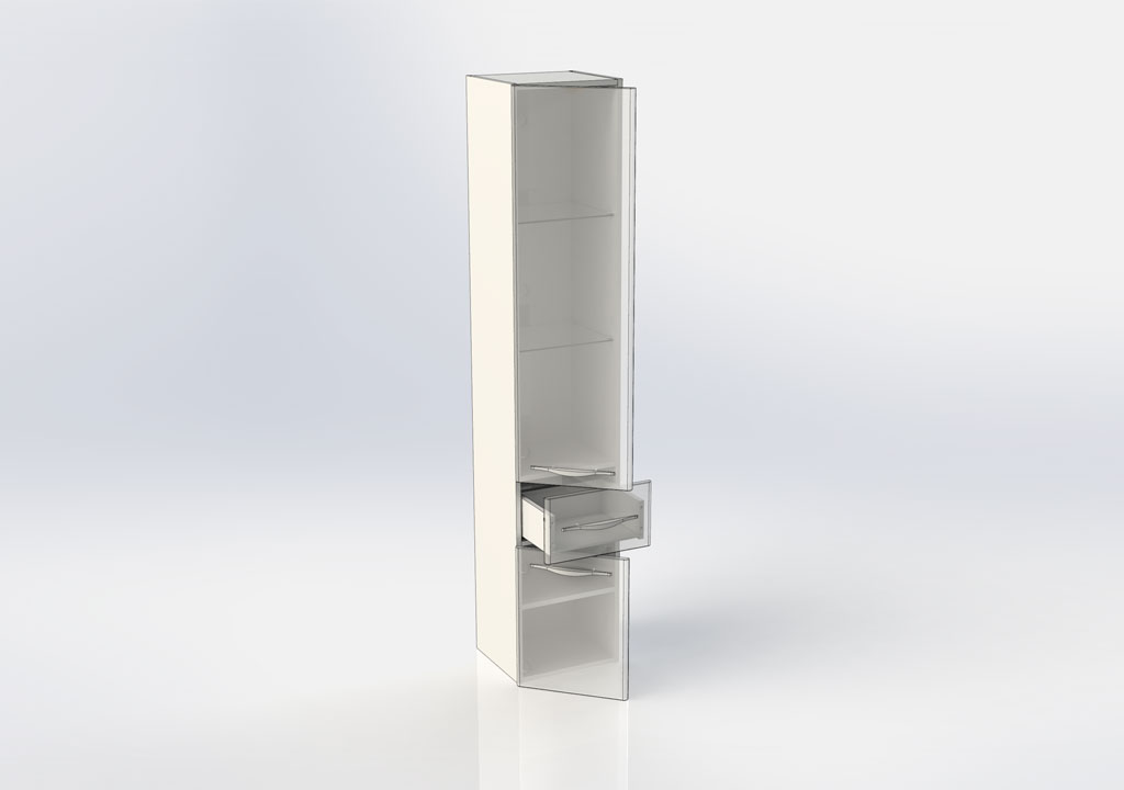 Шкаф-пенал Aquanet Ирвин 35 L 00205912 - 3