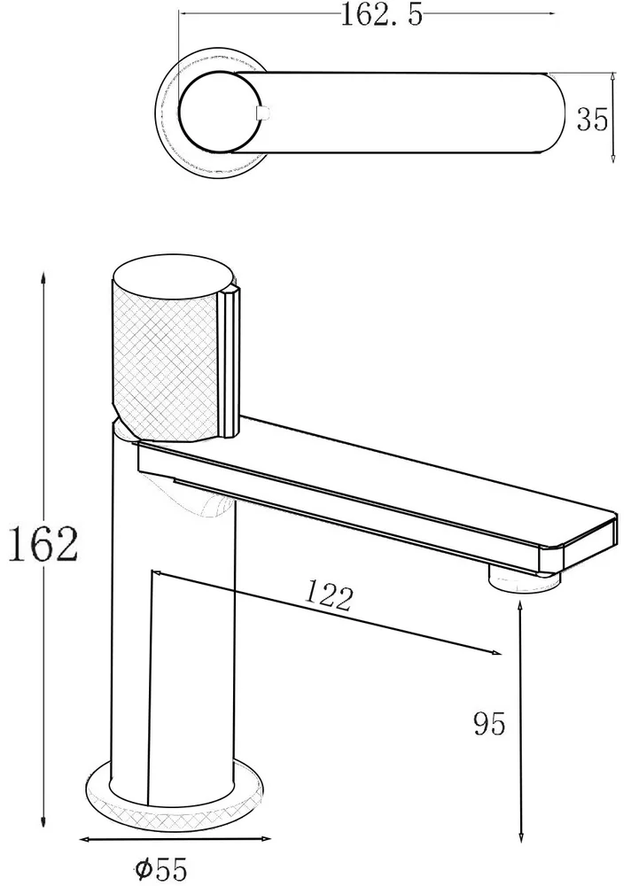 Смеситель для раковины Allen Brau Liberty хром 5.33001-00 - 1