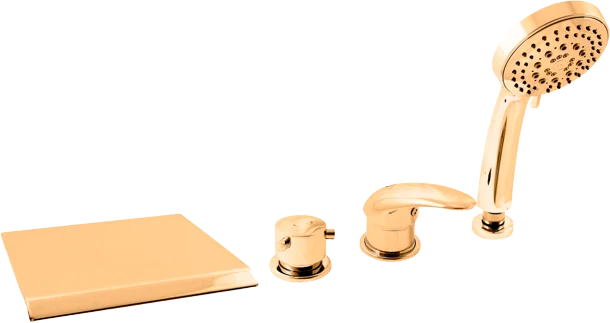 Смеситель на борт ванны Rav Slezak Dunaj золото D474.5PZ - 0