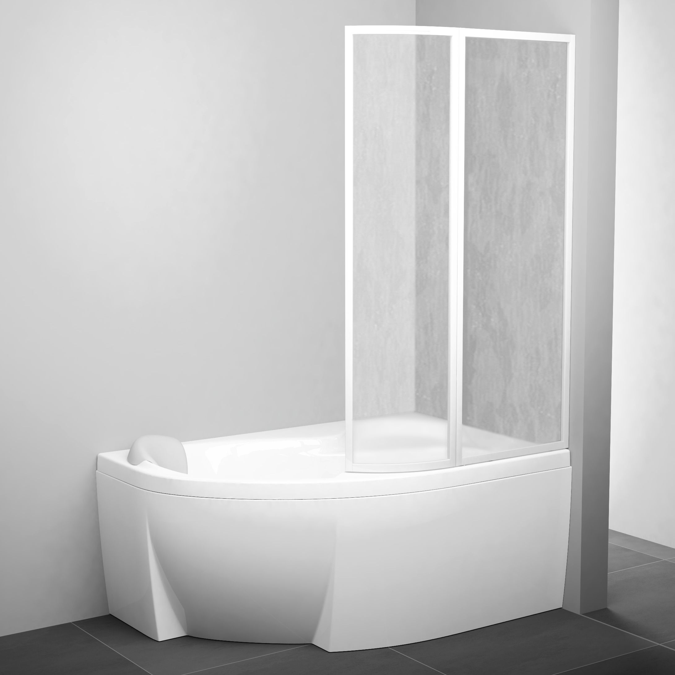 Шторка на ванну Ravak VSK2 Rosa 150 R Rain 76P8010041 - 0