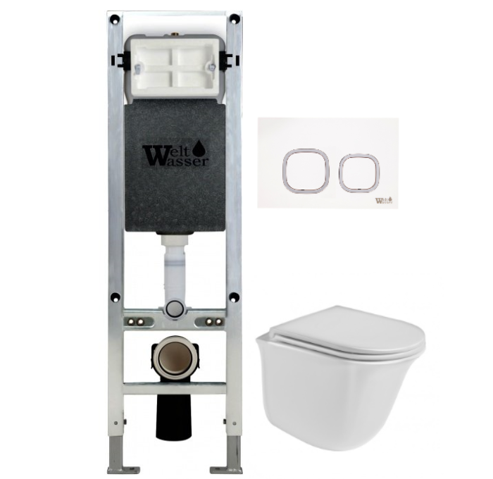 Комплект Weltwasser AMBERG 350 ST + TELBACH 004 GL-WT + AMBERG RD-WT  10000006590 - 0