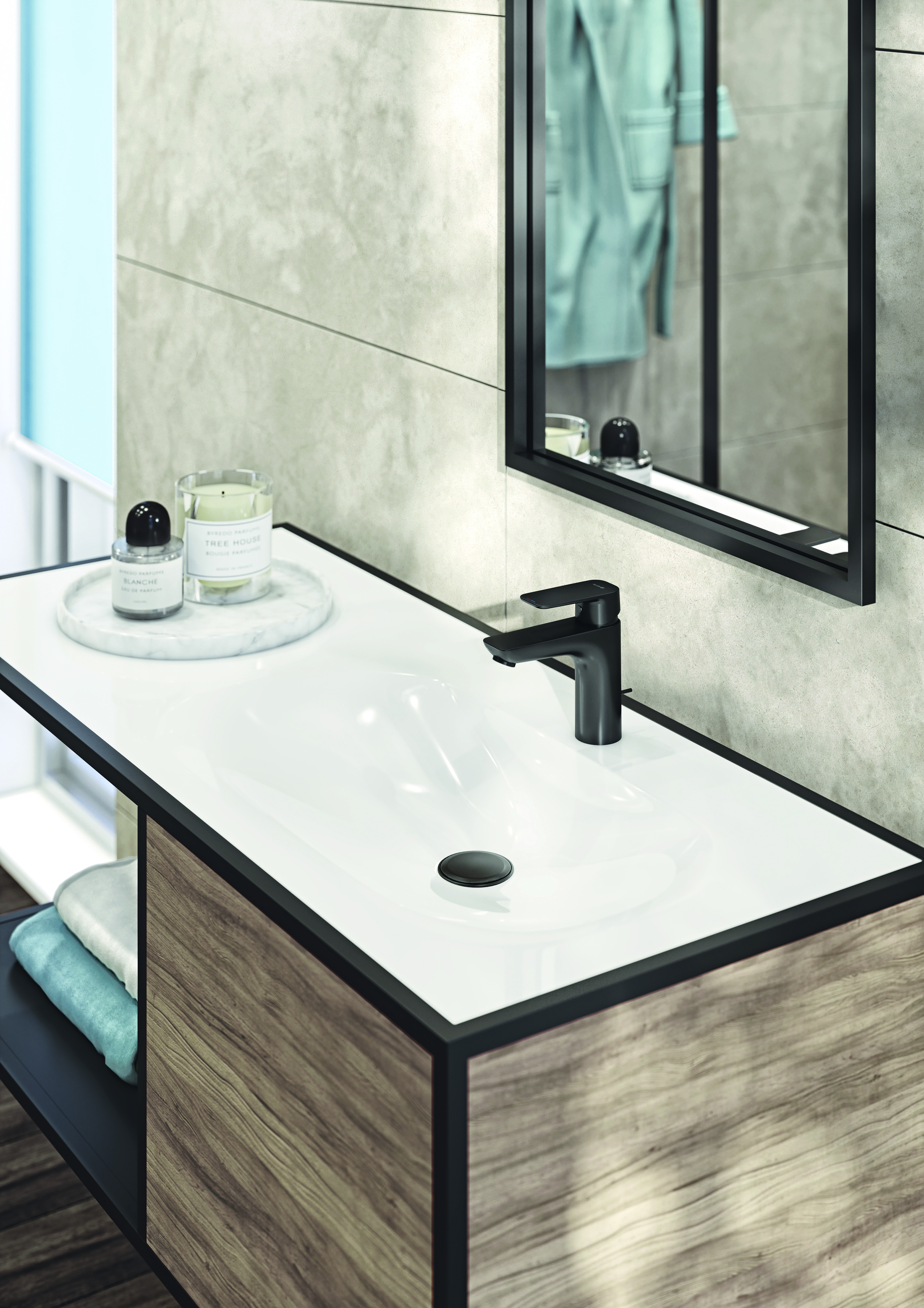 Смеситель для раковины Kludi Pure&Style 402903975 черный матовый - 2