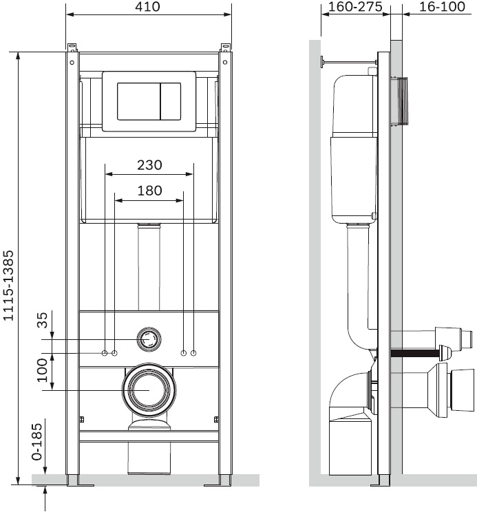 Система инсталляции для унитазов AM.PM I01270351N - 1
