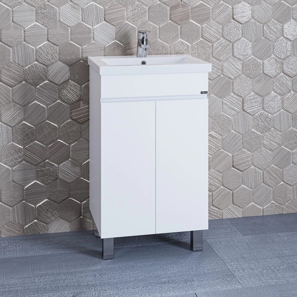 Тумба под раковину напольная Санта Марс 50 белый 700239 - 2