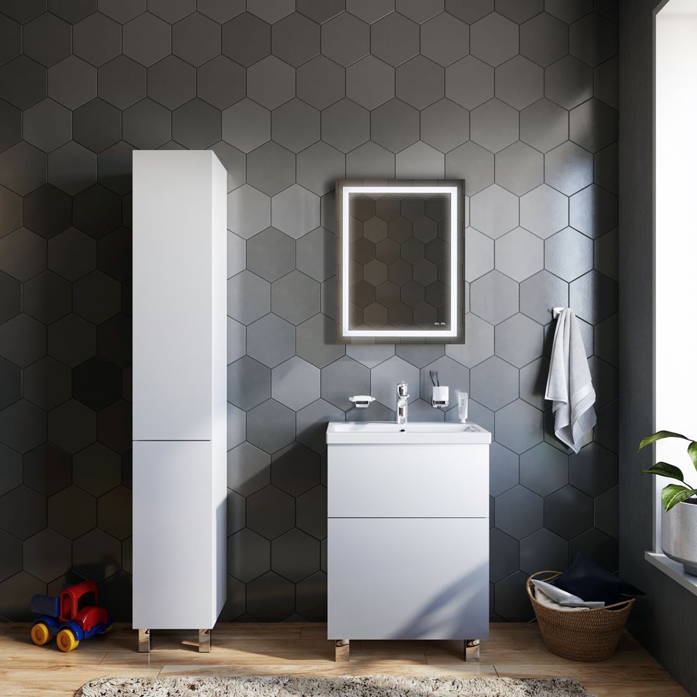 Зеркало AM.PM Gem 55 подсветка по периметру M91AMOX0551WG - 1