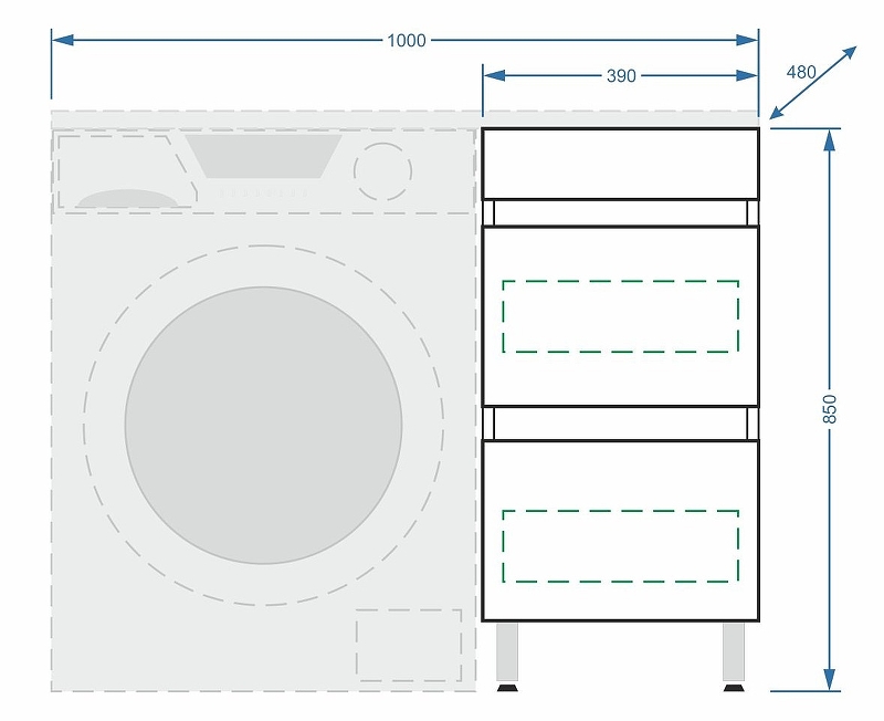 Тумба под раковину Stella Polar Мадлен Марсал 110 белый SP-00000852 - 7