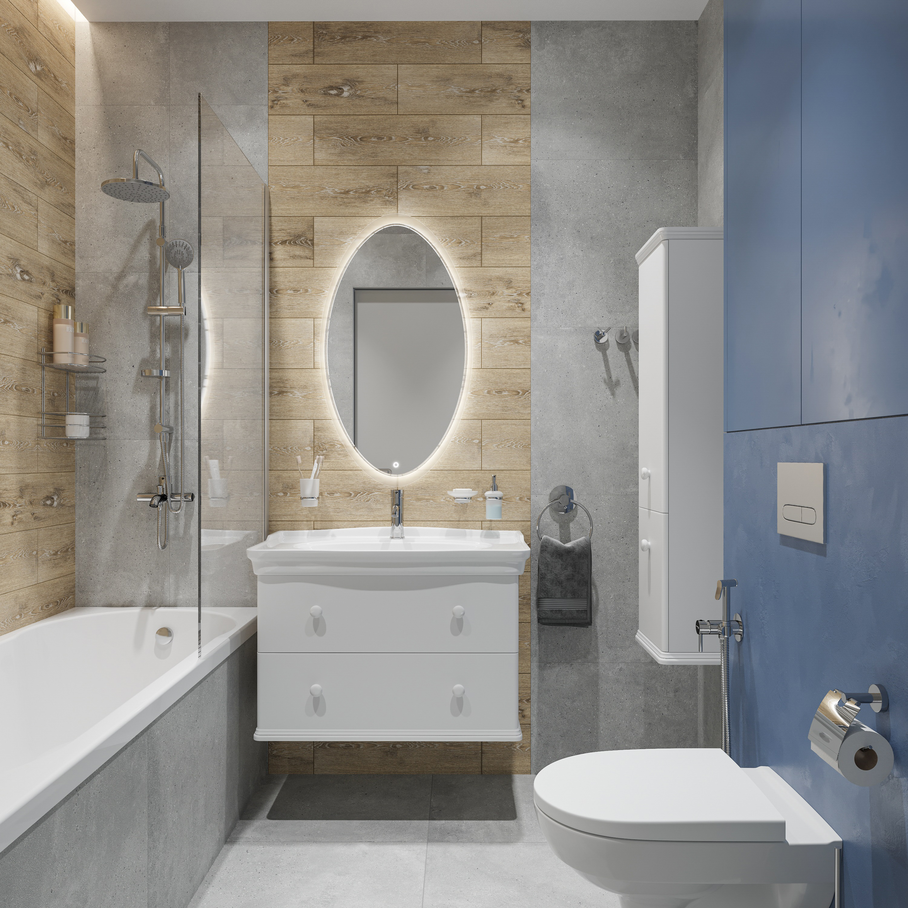 Мебель для ванной STWORKI Вестерос 85 белая, в стиле прованс (гарнитур, комплект) 415157 - 2