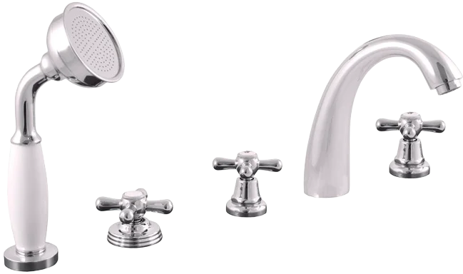 Смеситель на борт ванны Rav Slezak Morava хром MK176.5P - 0