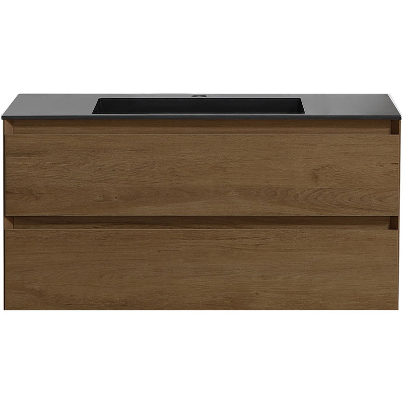 Тумба под раковину Vincea Luka 100 2 ящика темное дерево VMC-2L100TO - 1