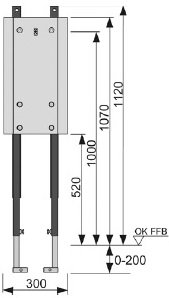 Инсталляция для ванны Tece   9360000 - 1
