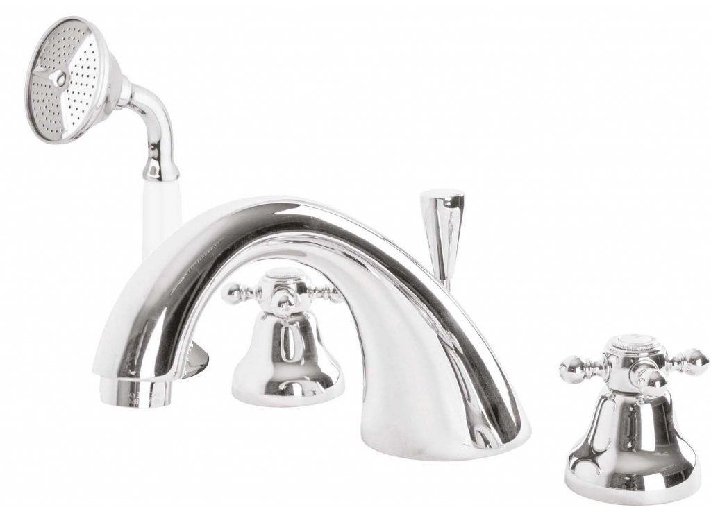 Смеситель для ванны Cezares Golf золото 24 карат  GOLF-BVD-03/24 - 0