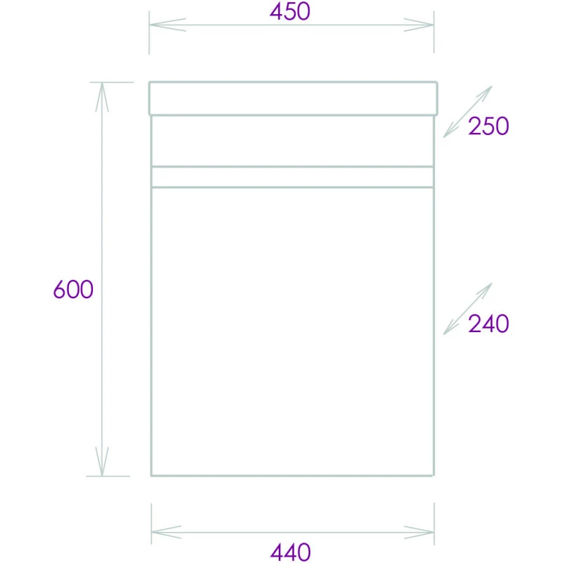 Тумба с раковиной Onika Милтон 44 светлое дерево с серым - 3
