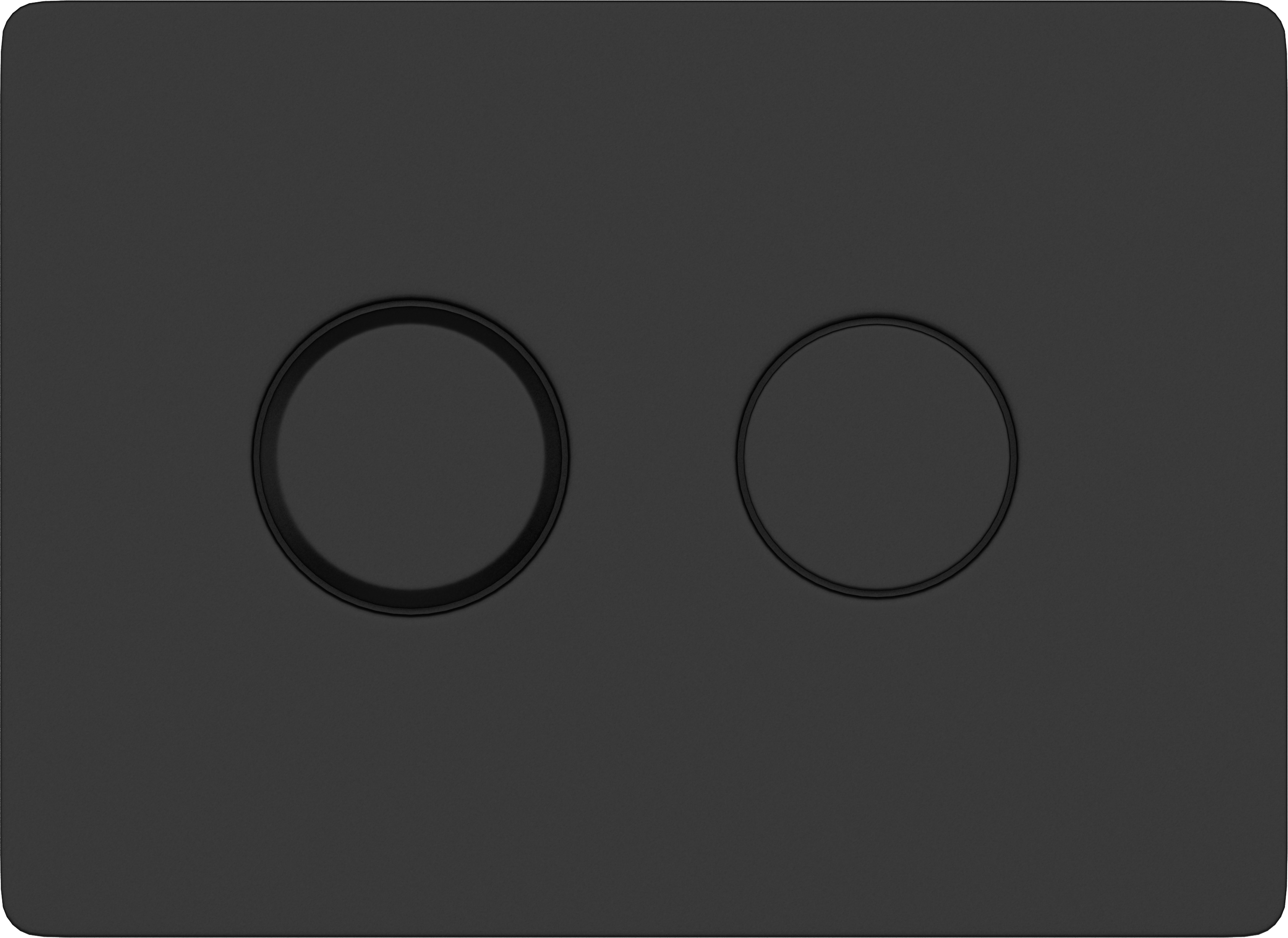 Кнопка смыва Cersanit Accento Circle 63839 черная матовая - 0