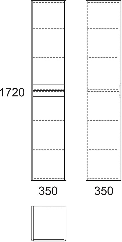 Шкаф-пенал Owl 1975 Malaren белый OW03.09.05 - 3