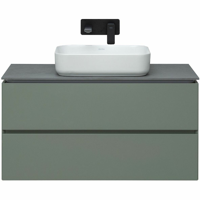 Тумба под раковину Allen Brau Infinity 100 серо - зеленый матовый 1.21003.CGM - 2