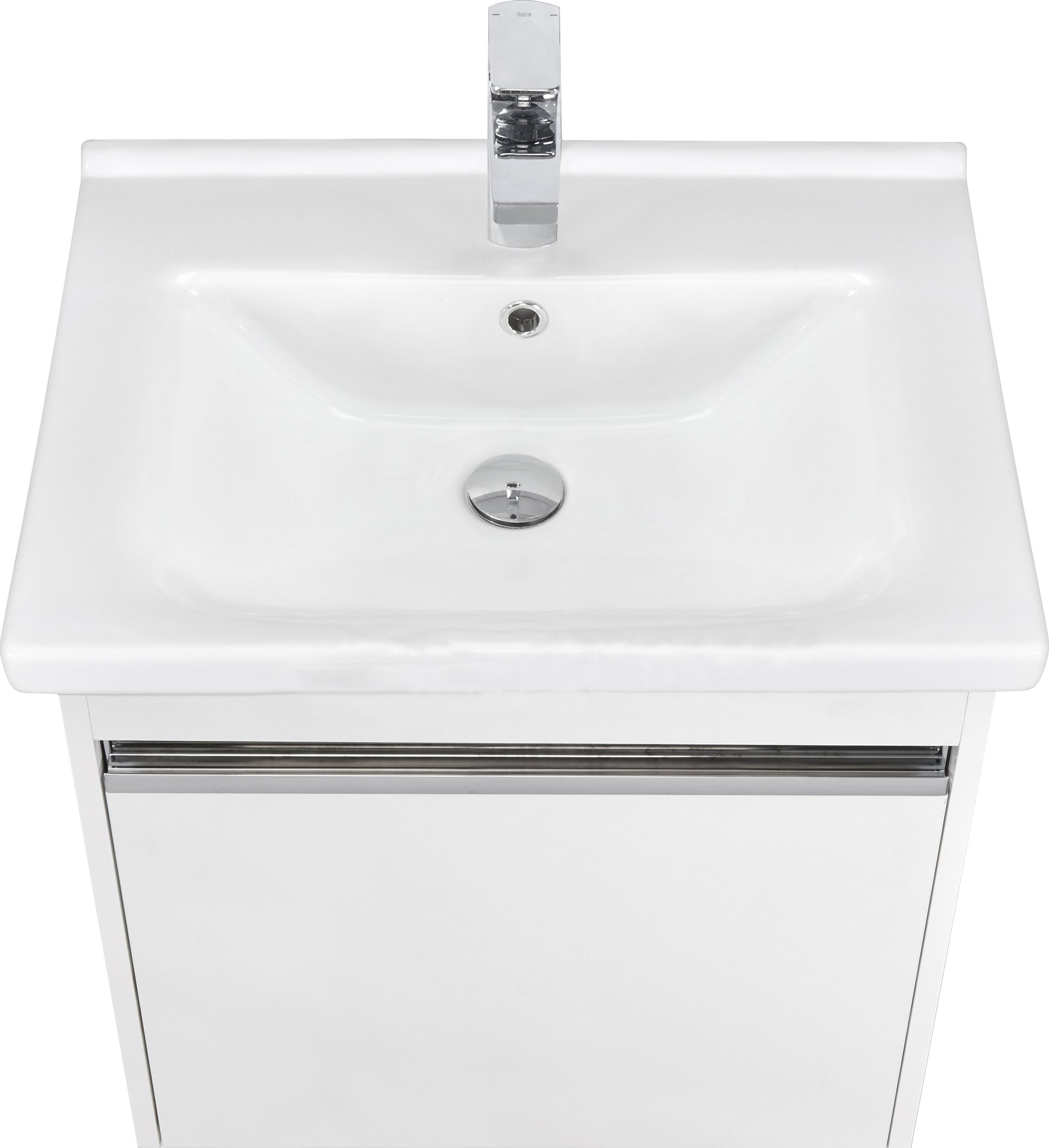 Тумба под раковину Aquaton Капри 60 белый глянцевый 1A230101KP010 - 0