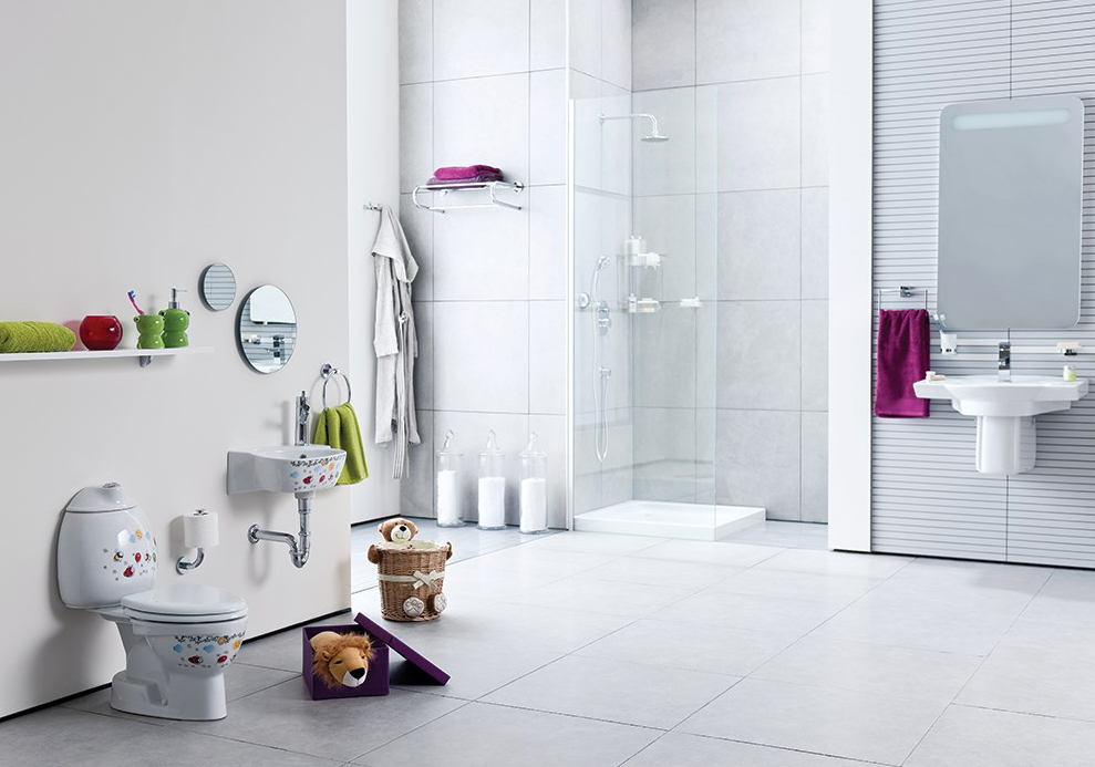 Унитаз-компакт Creavit Cocuk CK311D с декором - 3