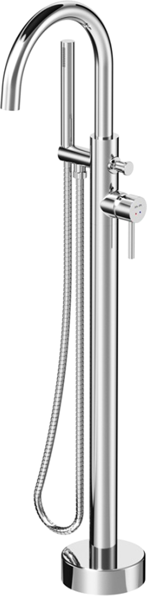 Смеситель AM.PM Sense F7514100 для ванны с душем, напольный - 0