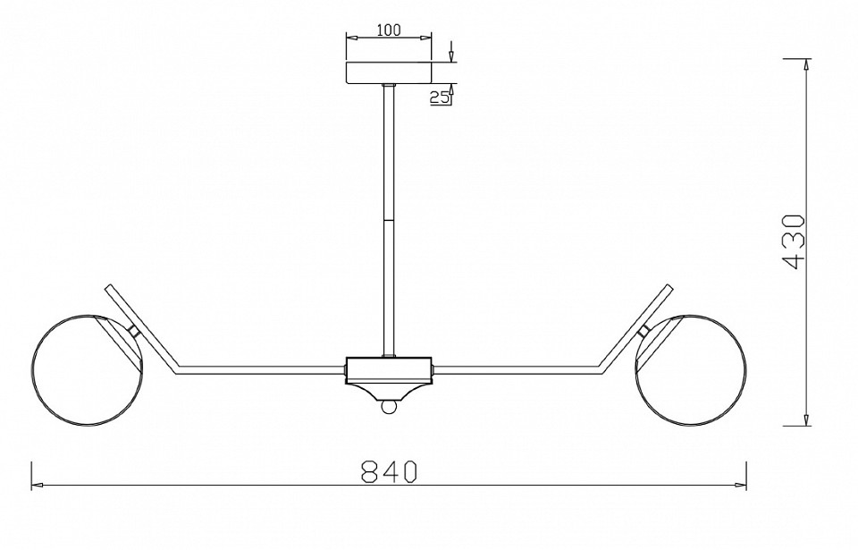 Потолочная люстра Freya Moonrock FR5173PL-08BS - 1