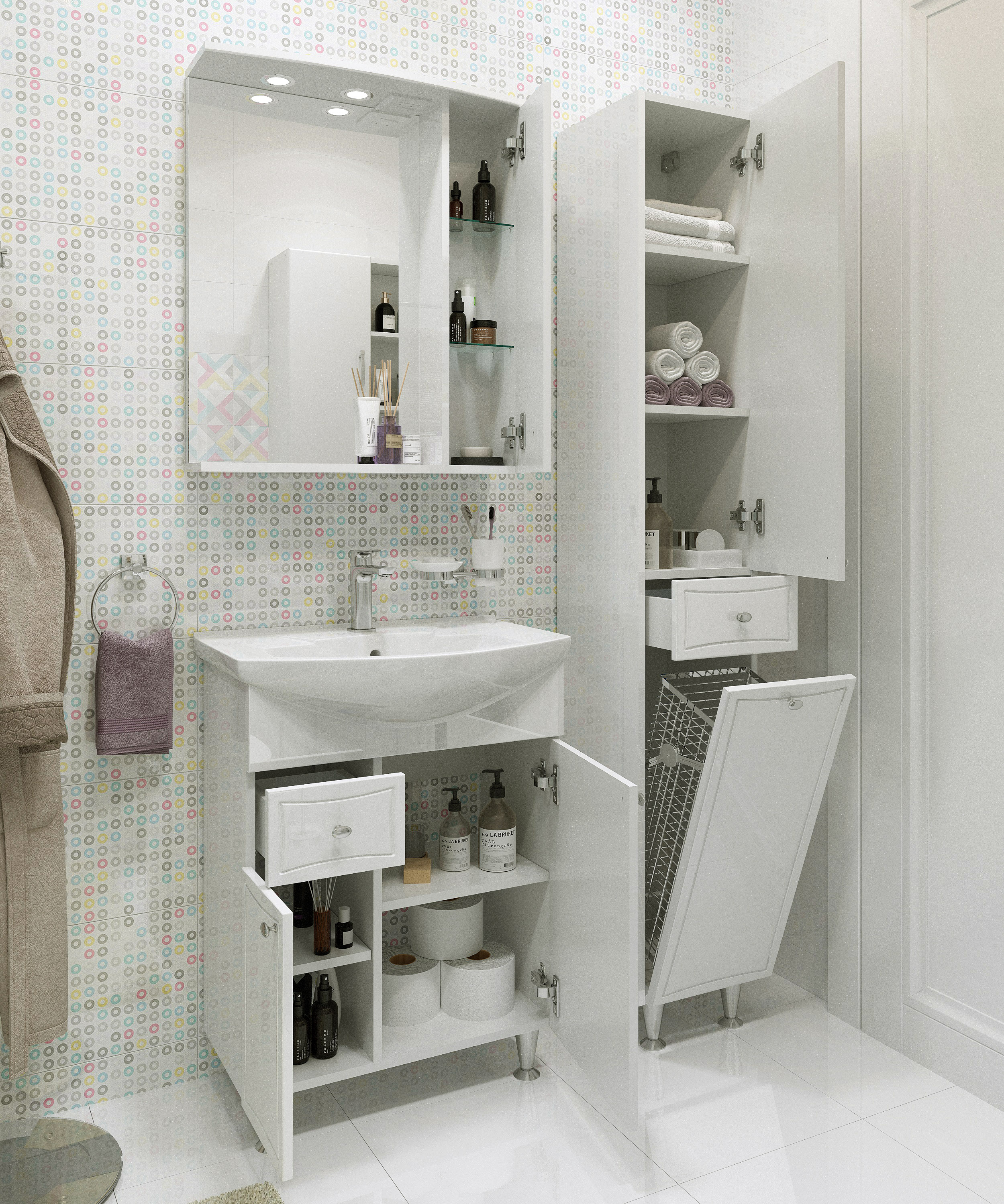 Зеркало DIWO Кострома R, 65 KOS.Z.65/P/W - 4