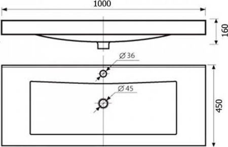 Тумба с раковиной Misty София 100 белая глянцевая СО000003816 - 4