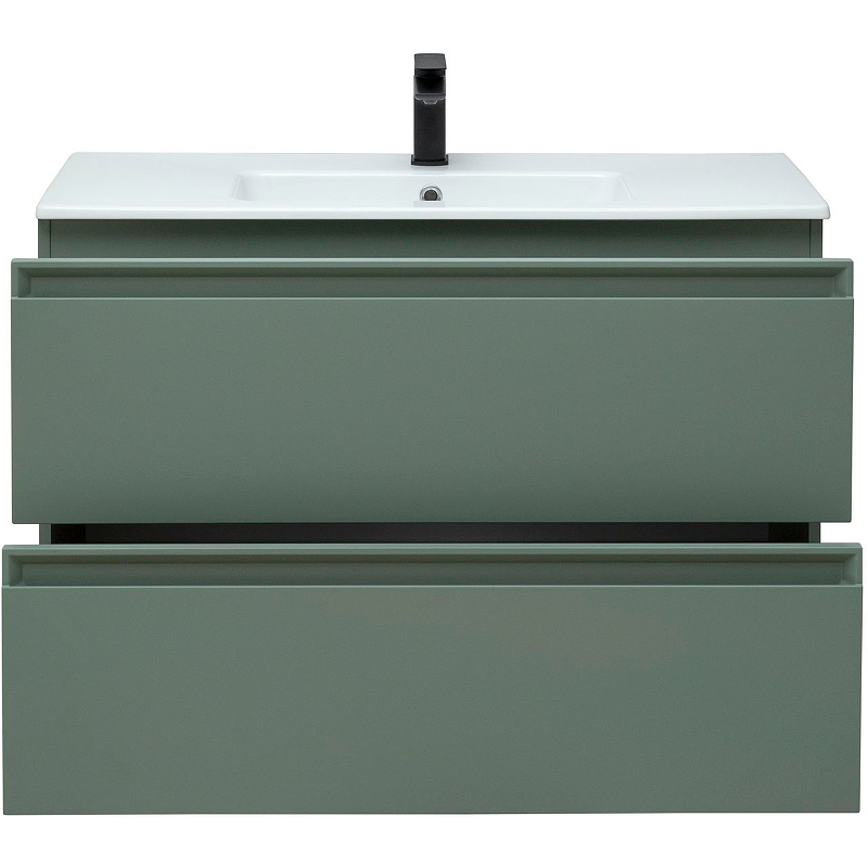 Тумба под раковину Allen Brau Eclipse 100 серо - зеленый матовый 1.E1003.CGM - 5