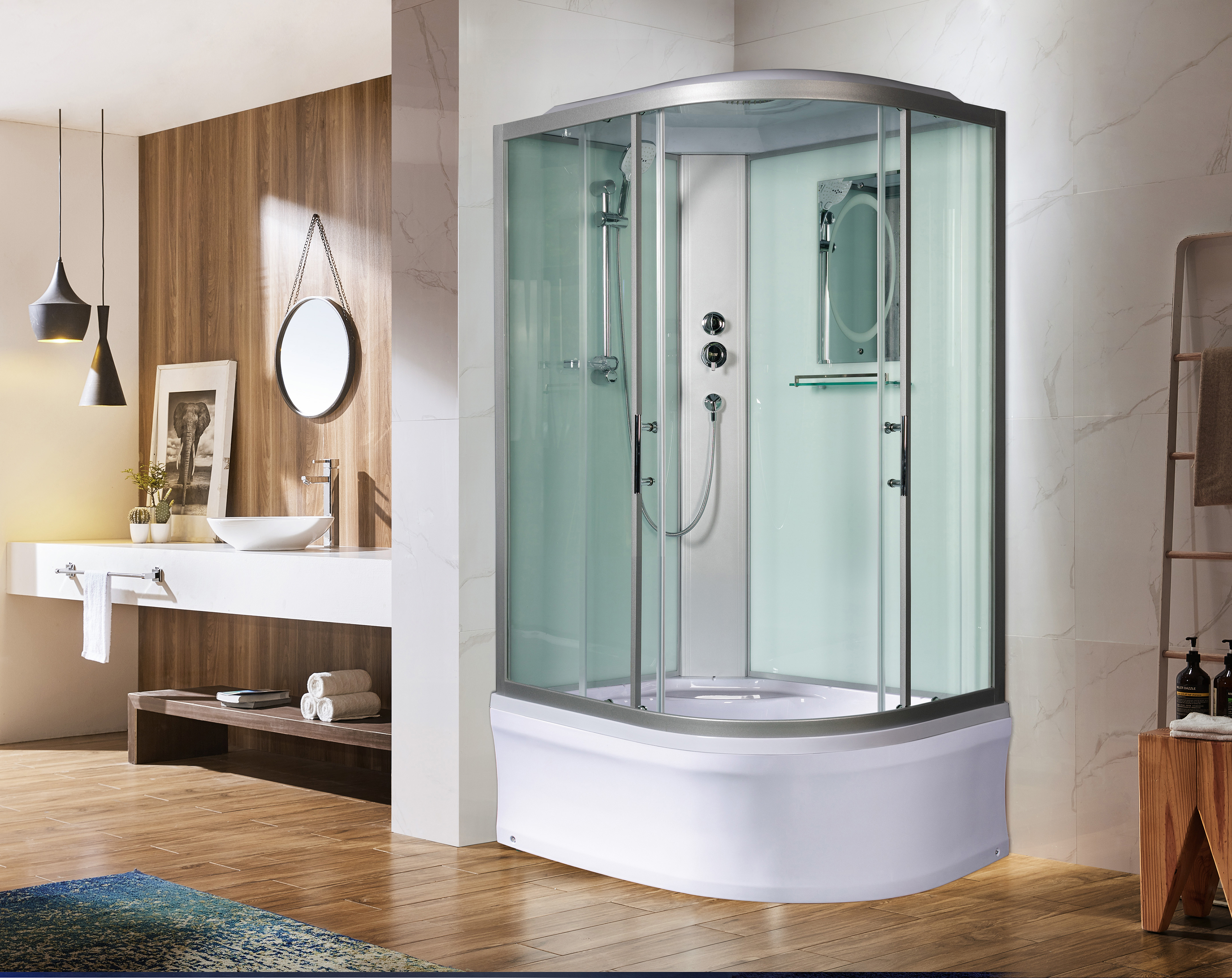 Душевая кабина Weltwasser WW500 Halle 1202 L 120х90 хром  10000003251 - 2