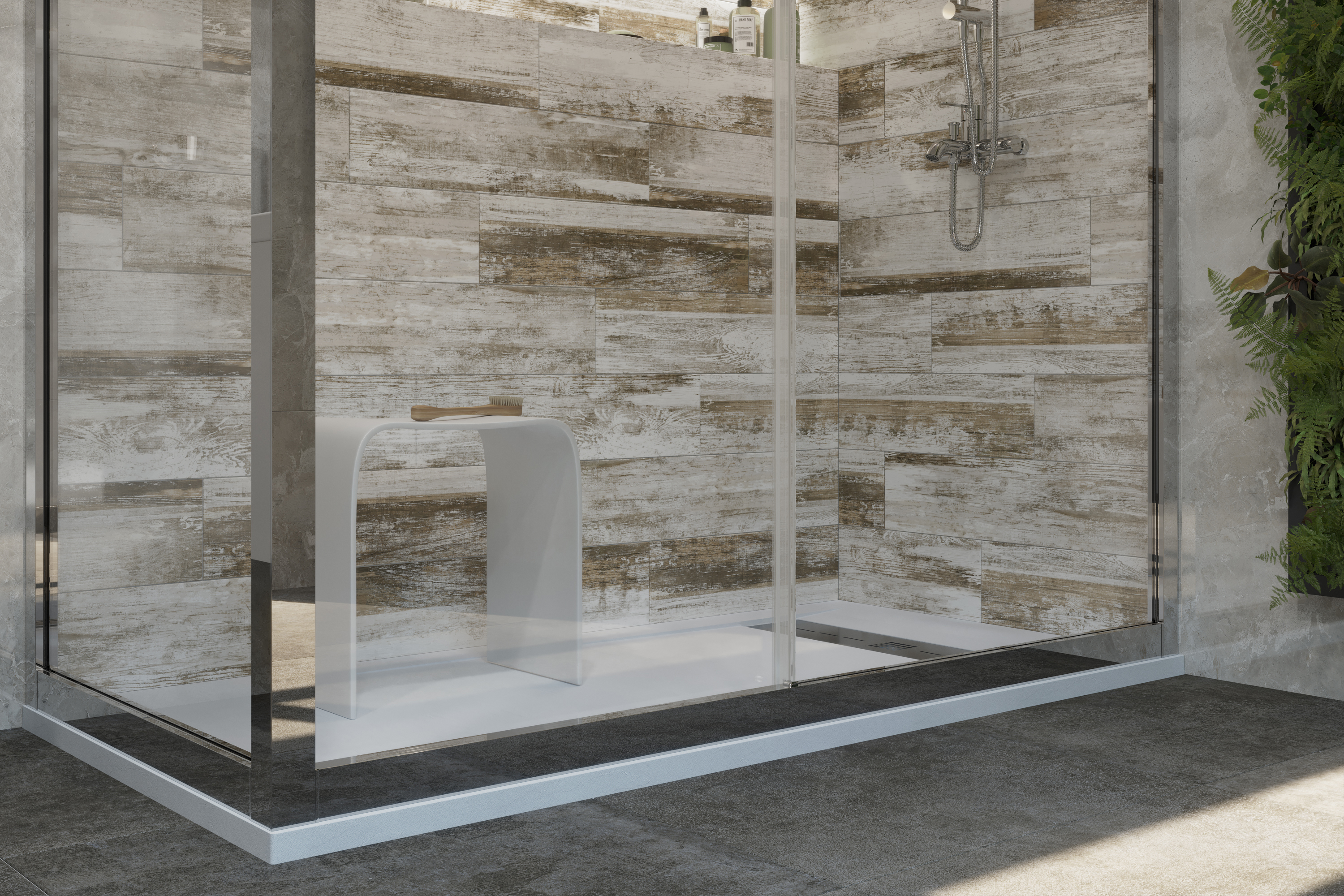 Поддон для душа STWORKI Эстерсунд 160x80 белый камень, с сифоном 440682 - 2