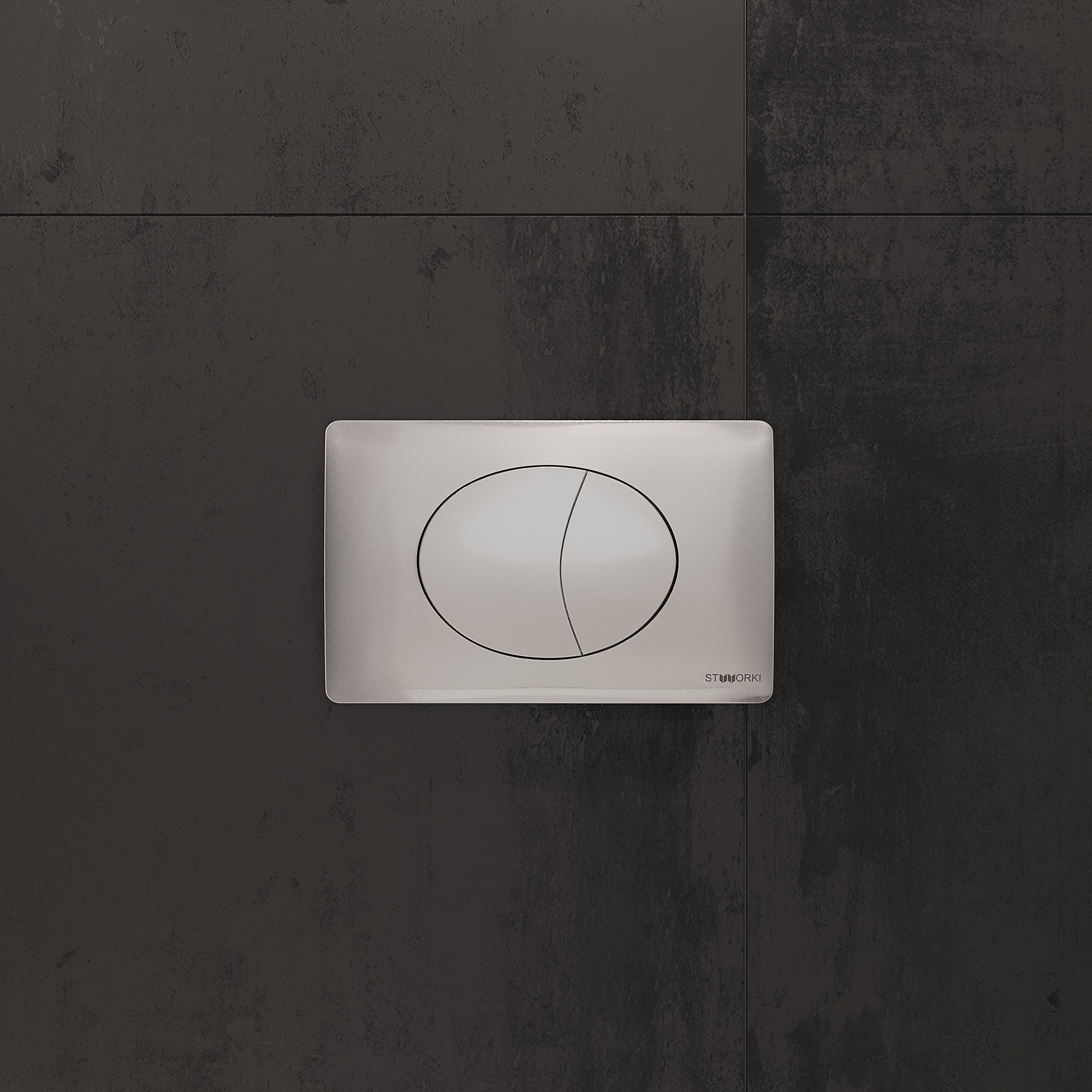 Кнопка смыва STWORKI 230823 хром матовый - 4