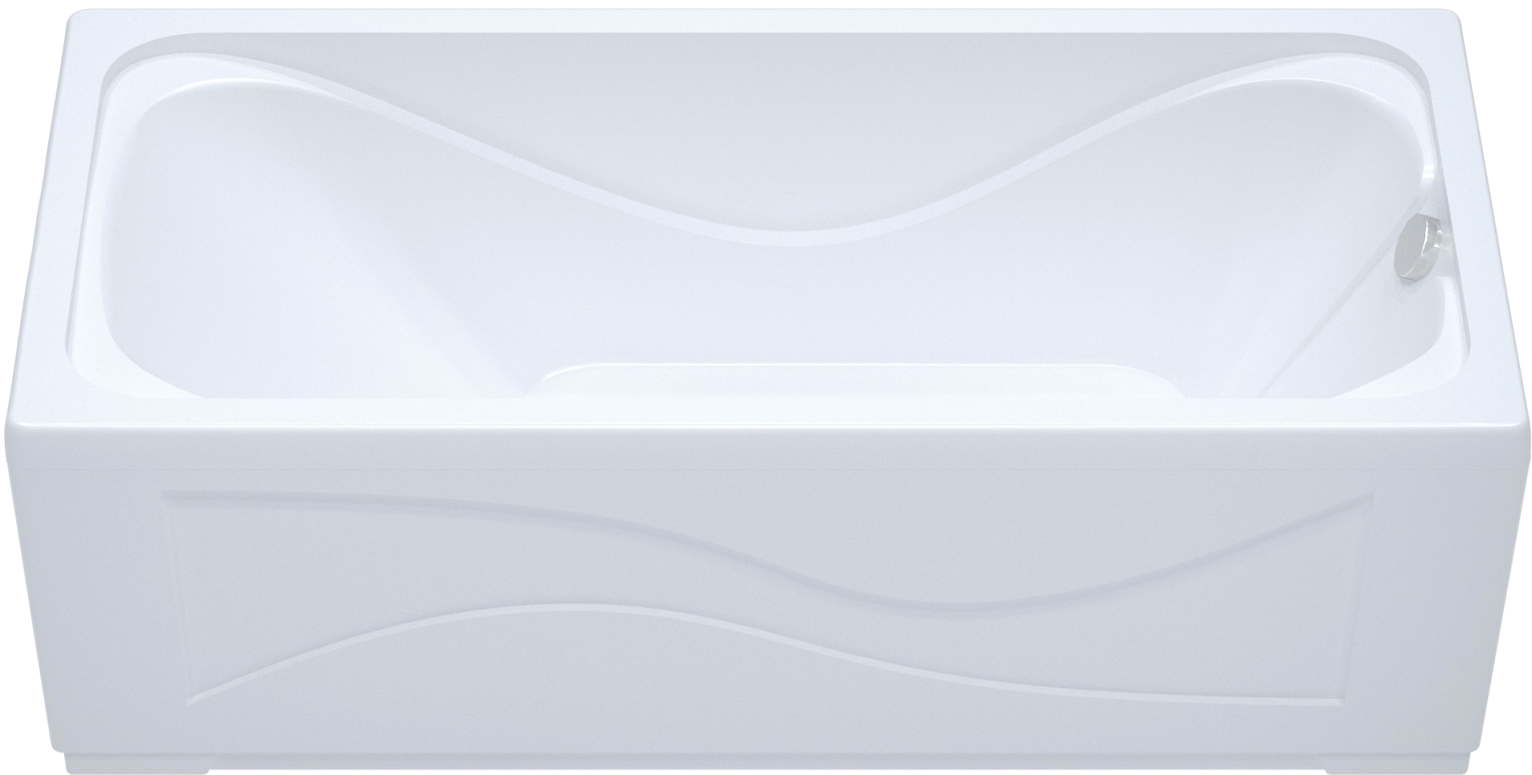 Акриловая ванна DIWO Самара 165x70 прямоугольная, пристенная, российская, с ножками 506658 - 4