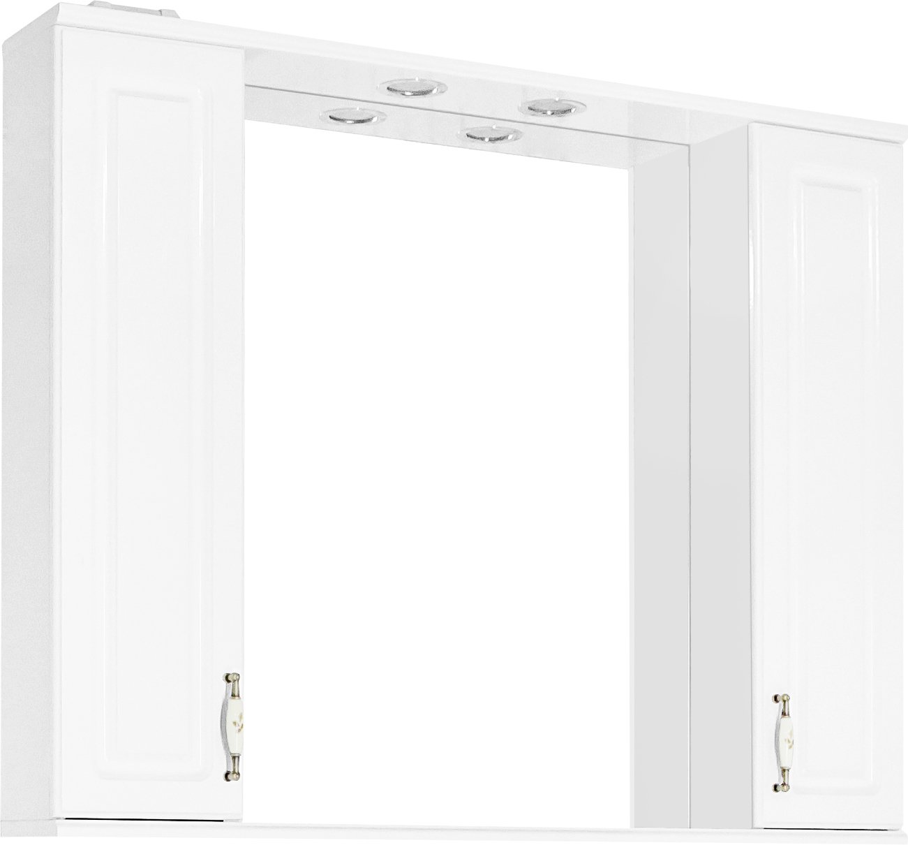 Зеркало-шкаф Style Line Олеандр-2 100/С Люкс, белый ЛС-00000583 - 0