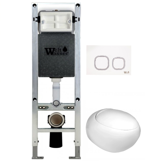 Комплект Weltwasser AMBERG 350 ST + JECKENBACH 004 GL-WT + AMBERG RD-WT  10000006537 - 0